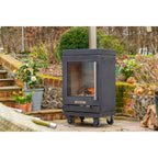 BBQube HeatQube heater on garden patio