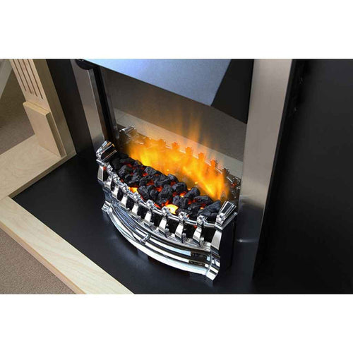 Dimplex Balmoral Ecolite chrome flame detail Instyora