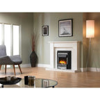 Dimplex Kingsley Deluxe electric fire back view Instyora Chrome