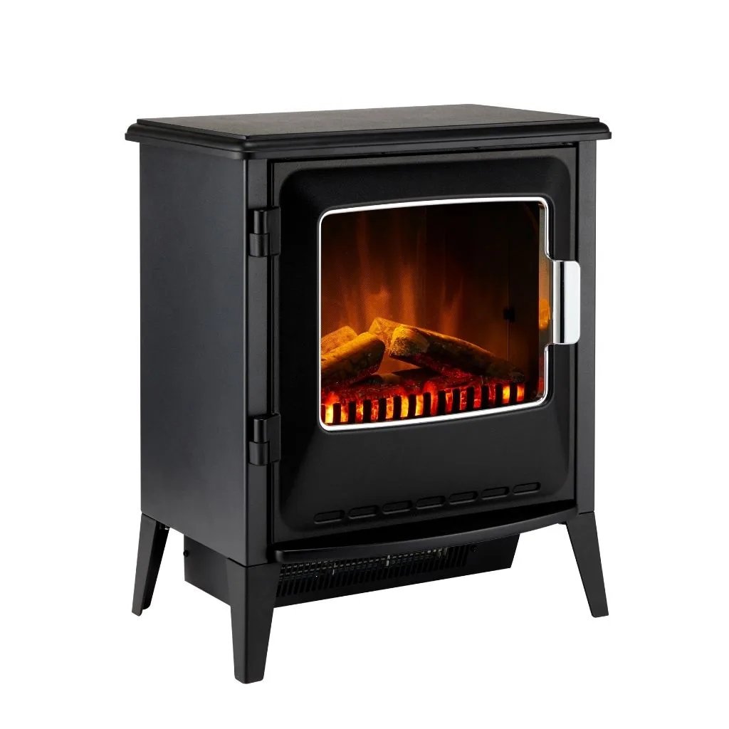 Dimplex Lucia Electric Optiflame Stove angled view Instyora