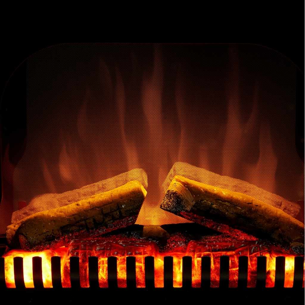 Dimplex Lucia Optiflame flame effect close-up Instyora