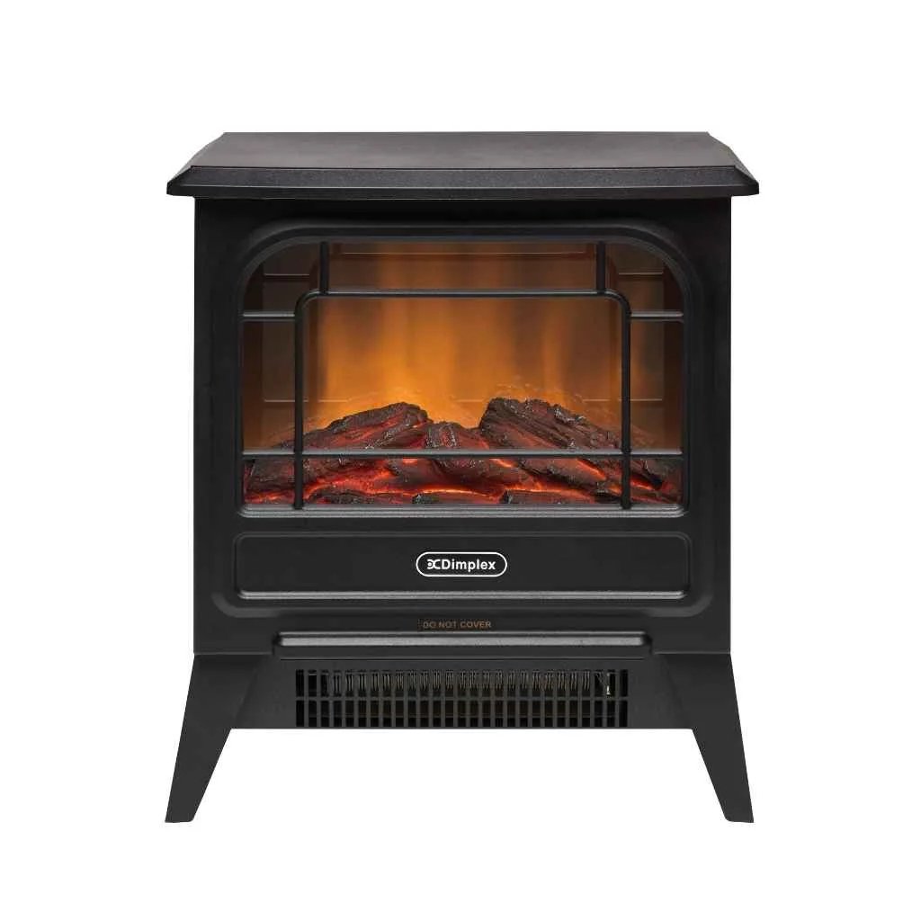 Dimplex Microstove Optiflame electric stove front view Instyora