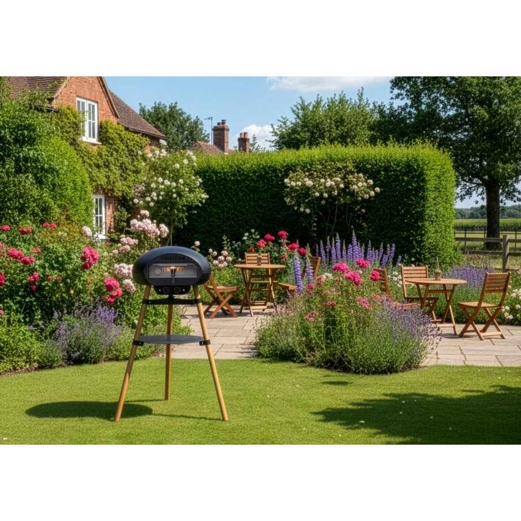 Firebloom Outdoor EP02 Pizza Oven Garden Setting