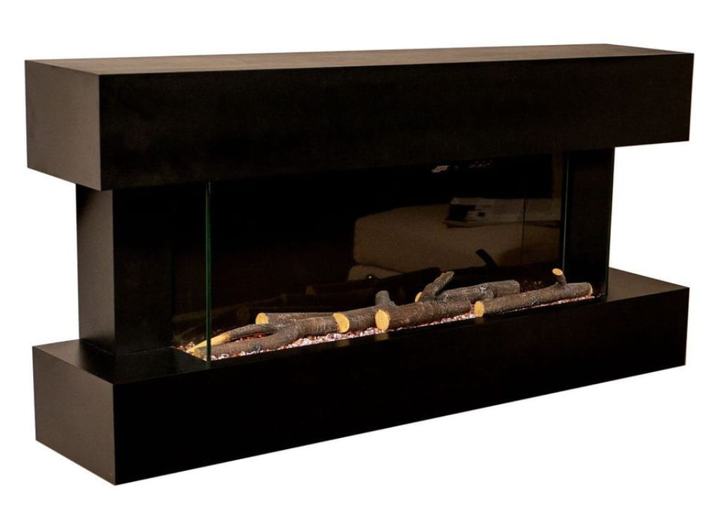 Focal Point-Ashford Suite -Black/White - Electric Wall Hung / Mounted