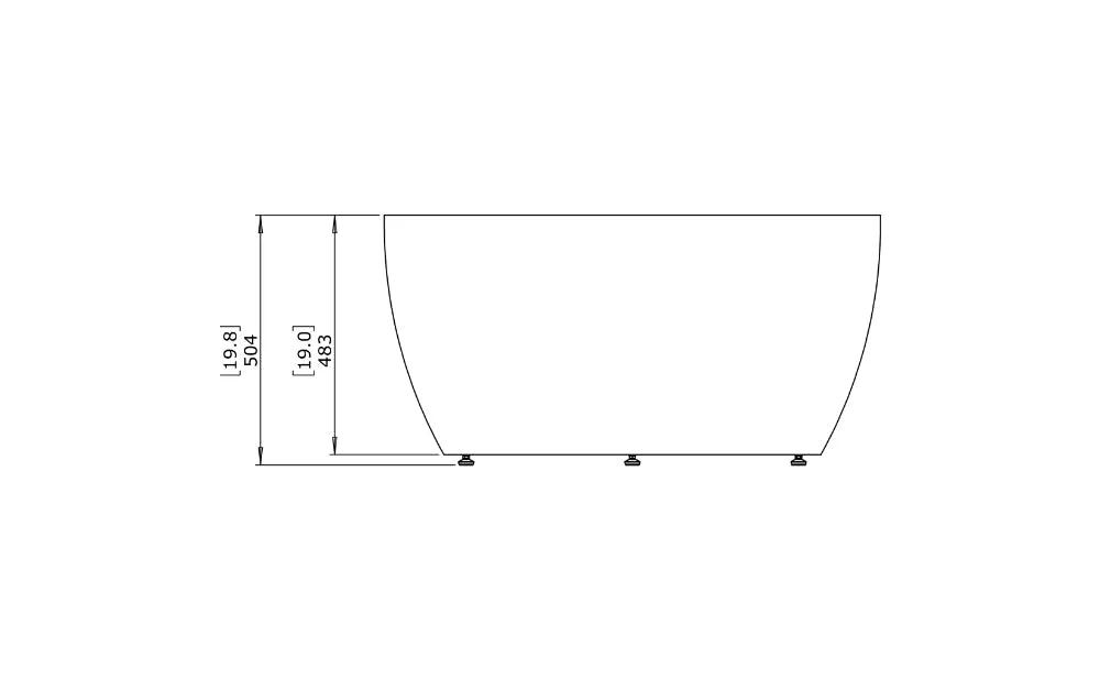 Blinde Design - Curv 40 (Circ M2) -  Concrete Coffee Table