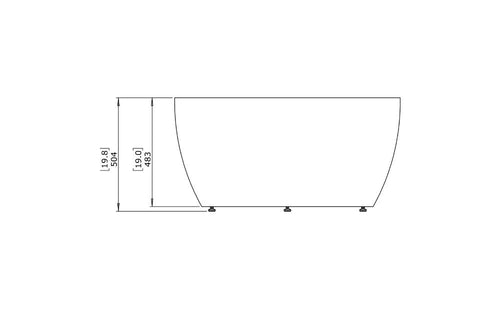 Blinde Design - Curv 40 (Circ M2) -  Concrete Coffee Table