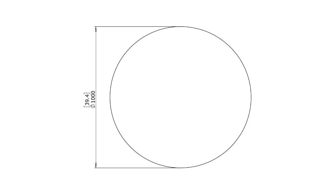 Blinde Design - Curv 40 (Circ M2) -  Concrete Coffee Table