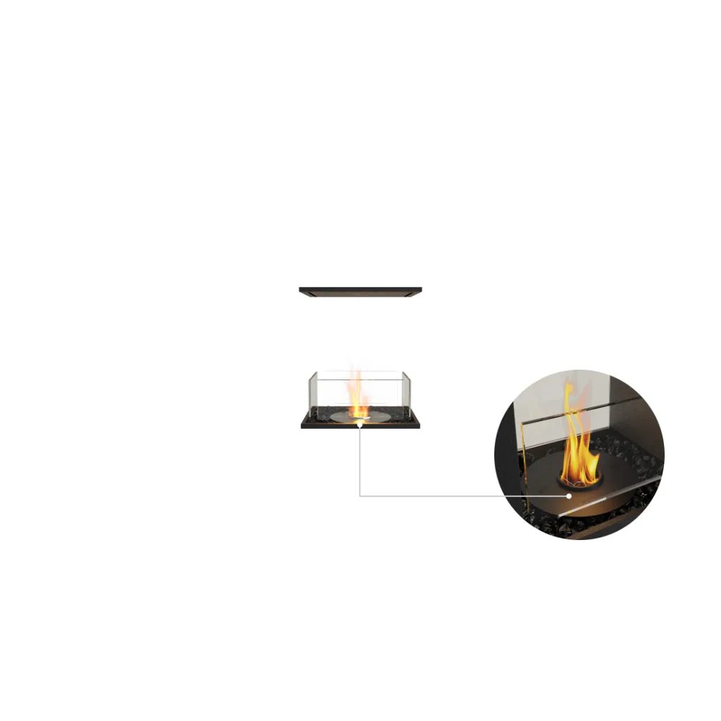 EcoSmart Fire Flex 18 Bioethanol Fireplace Insert - Room Divider