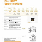 EcoSmart Fire Flex 32 Bioethanol Fireplace Insert - Single Room