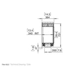 EcoSmart Fire Flex 42 Bioethanol Fireplace Insert - Single Room