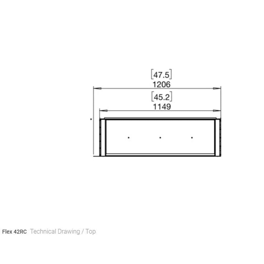 EcoSmart Fire Flex 42 Bioethanol Fireplace Insert - Single Room