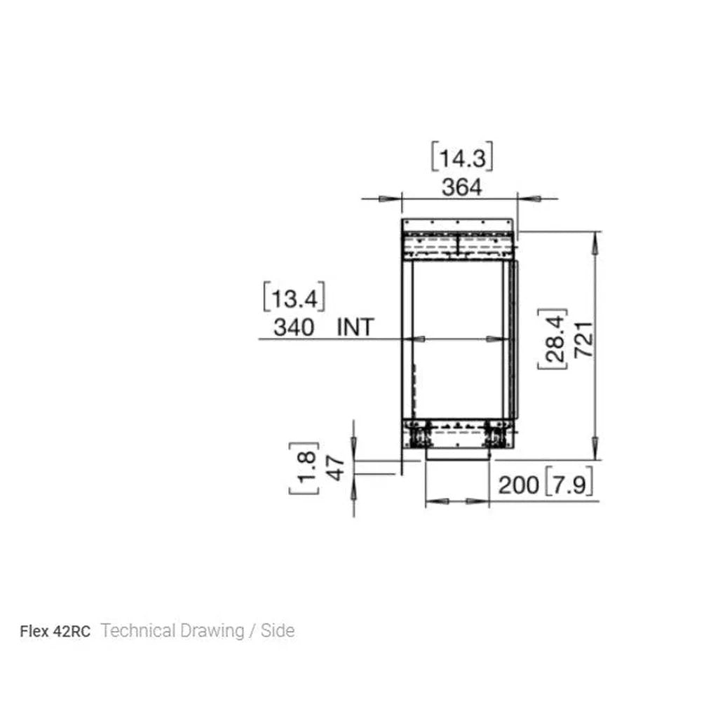 EcoSmart Fire Flex 42 Bioethanol Fireplace Insert - Single Room