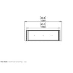 EcoSmart Fire Flex 42 Bioethanol Fireplace Insert - Single Room