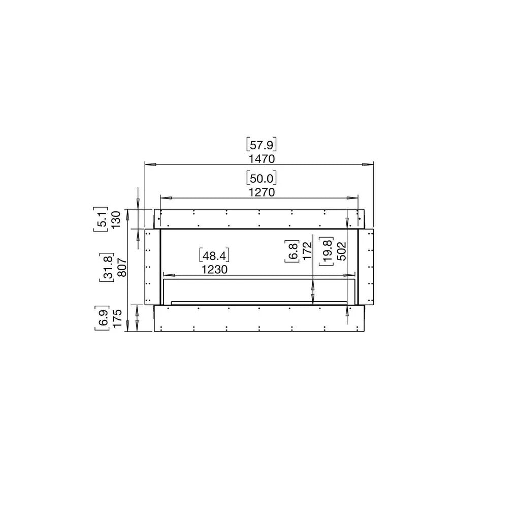 EcoSmart Fire Flex 50 Fireplace Insert - Single Room