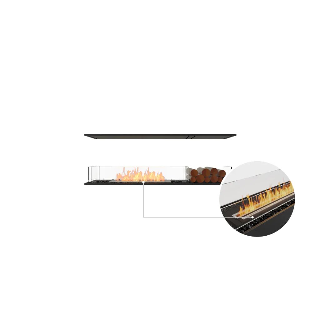 EcoSmart Fire Flex 60 Bioethanol Fireplace Insert - Room Divider