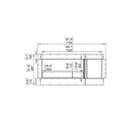 EcoSmart Fire Flex 60 Bioethanol Fireplace Insert - Single Room