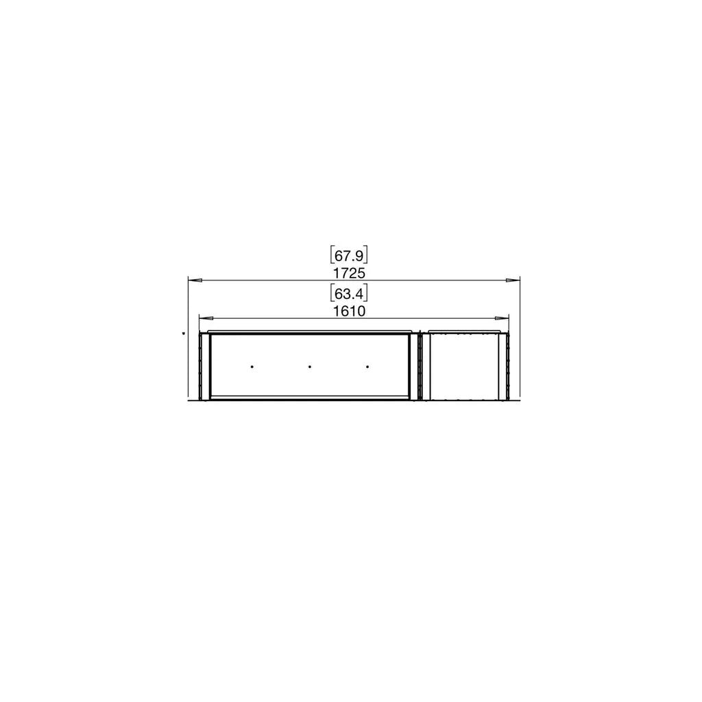 EcoSmart Fire Flex 60 Bioethanol Fireplace Insert - Single Room