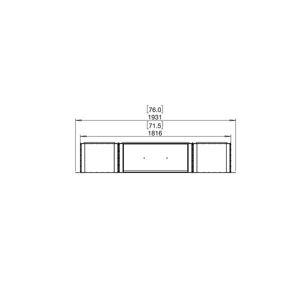EcoSmart Fire Flex 68 Bioethanol Fireplace Insert - Single Room