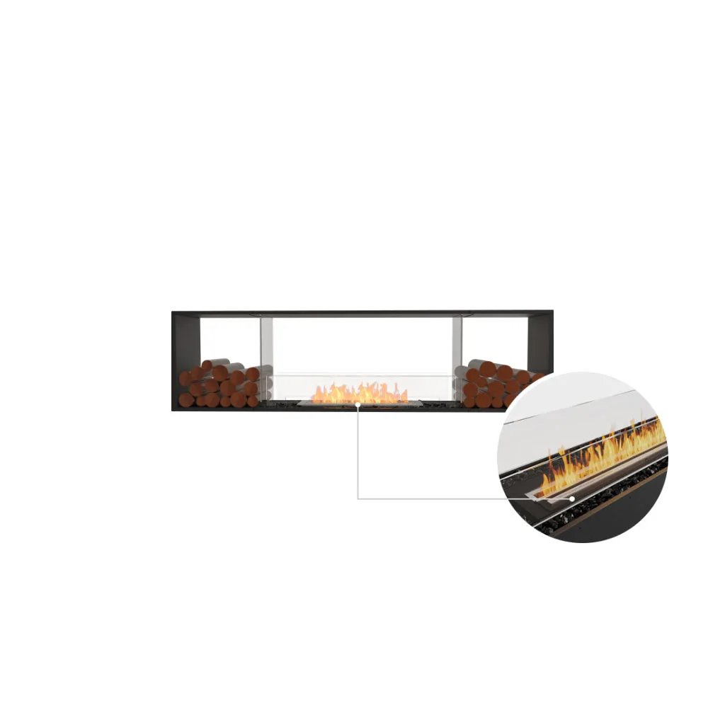 EcoSmart Fire Flex 78 Bioethanol Fireplace Insert-Room Divider