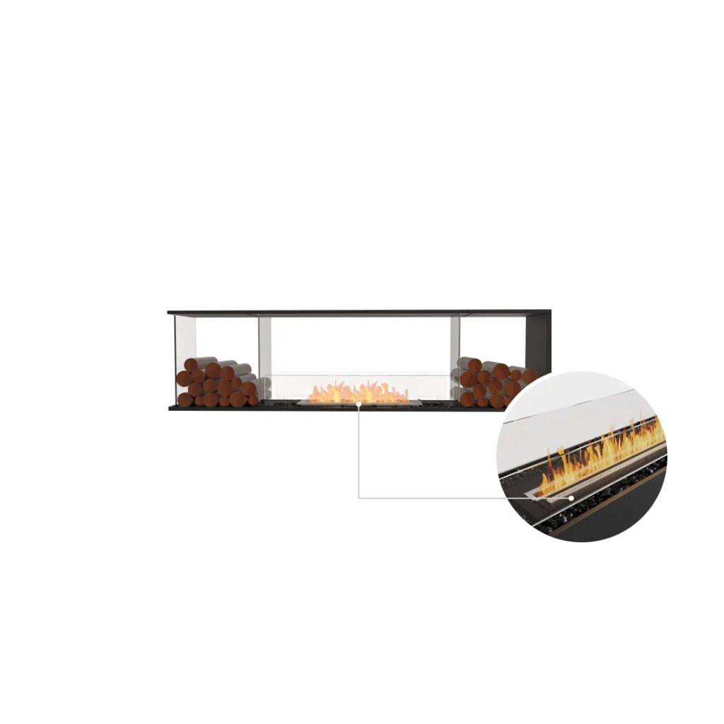 EcoSmart Fire Flex 78 Bioethanol Fireplace Insert-Room Divider