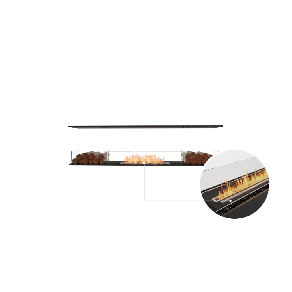 EcoSmart Fire Flex 78 Bioethanol Fireplace Insert-Room Divider
