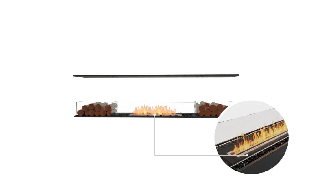 EcoSmart Fire Flex 78 Bioethanol Fireplace Insert-Room Divider