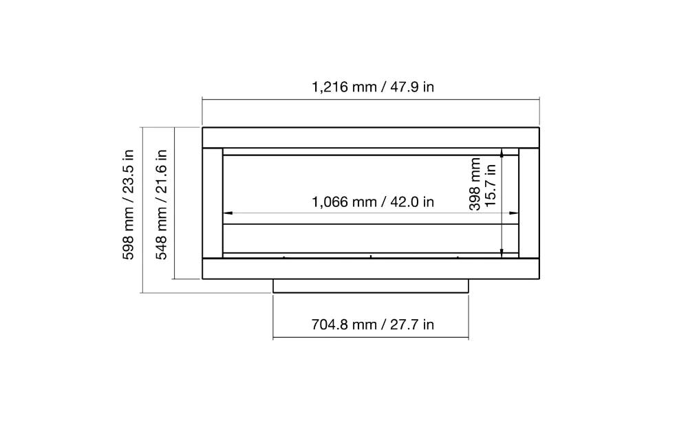 EcoSmart Fire - Frame 1000SS - Fireplace Insert