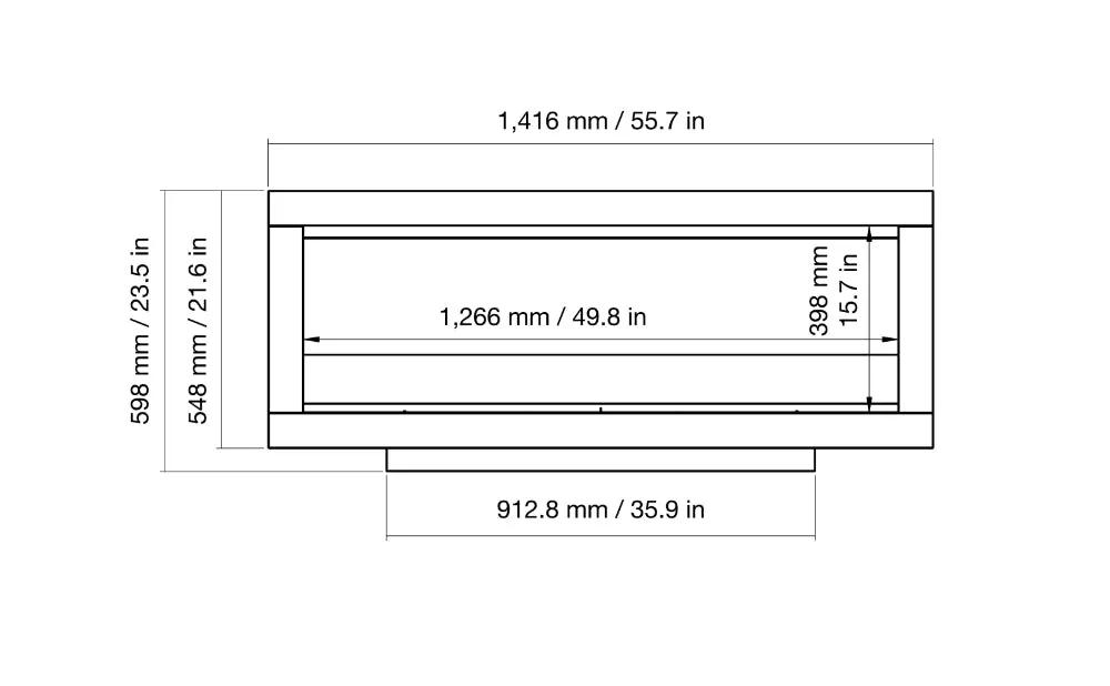 EcoSmart Fire - Frame 1200SS - Fireplace Insert