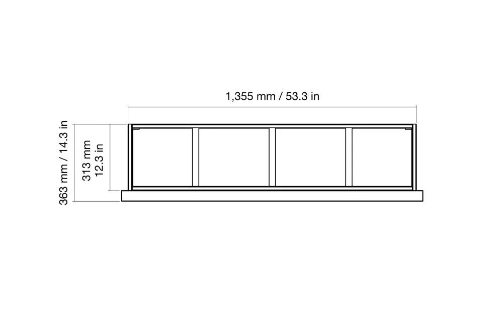 EcoSmart Fire - Frame 1200SS - Fireplace Insert