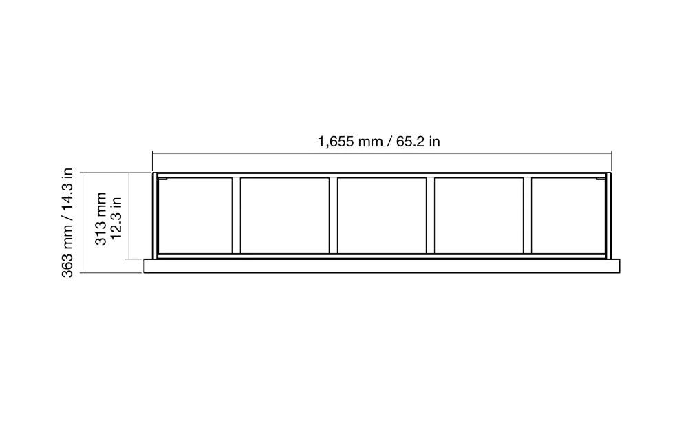 EcoSmart Fire - Frame 1500SS - Single Sided Fireplace Insert