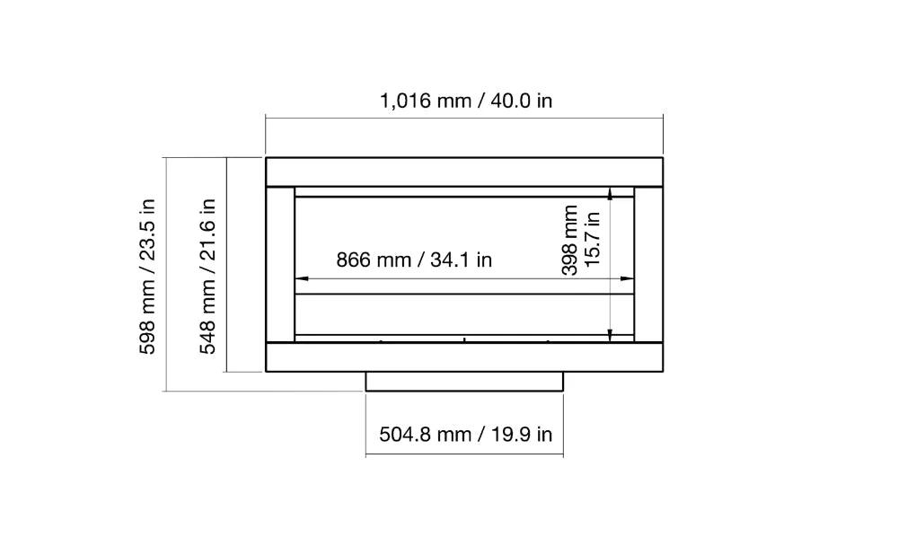 EcoSmart Fire - Frame 800SS - Fireplace Insert
