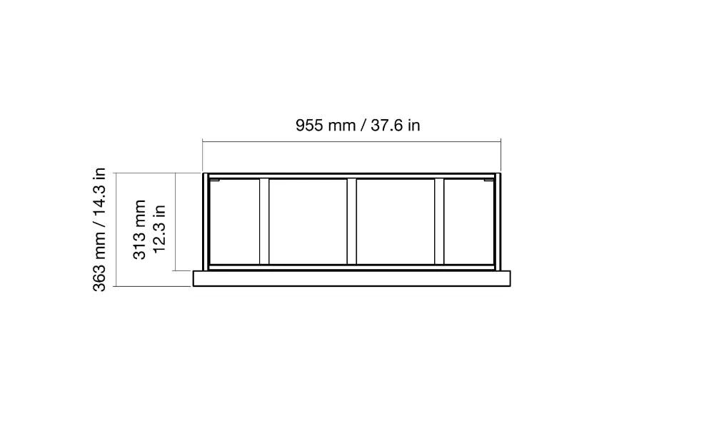 EcoSmart Fire - Frame 800SS - Fireplace Insert