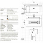 EcoSmart Fire Gin 90 (Bar) - Fire Table Portable