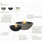 EcoSmart Fire Mix 850 Fire Pit Bowl - Portable