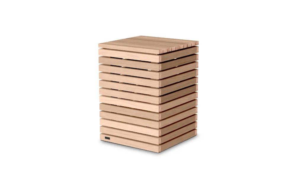 EcoSmart Fire Tank (Teak) – Decorative Multi-Purpose Stool / Side Table