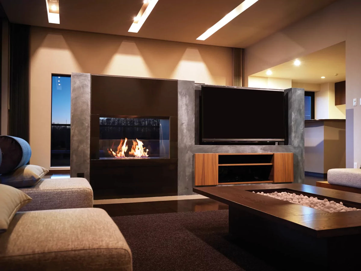 EcoSmart Fire Flex 78 Bioethanol Fireplace Insert-Room Divider
