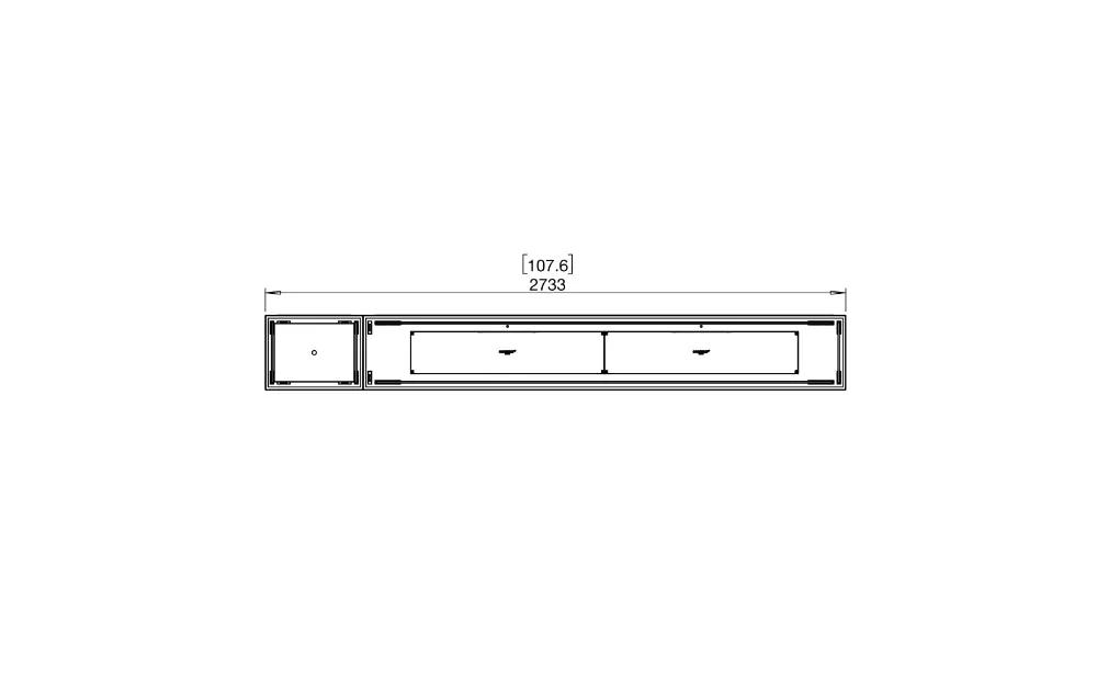 EcoSmart Fire Flex 104 Fireplace Insert - Room Divider